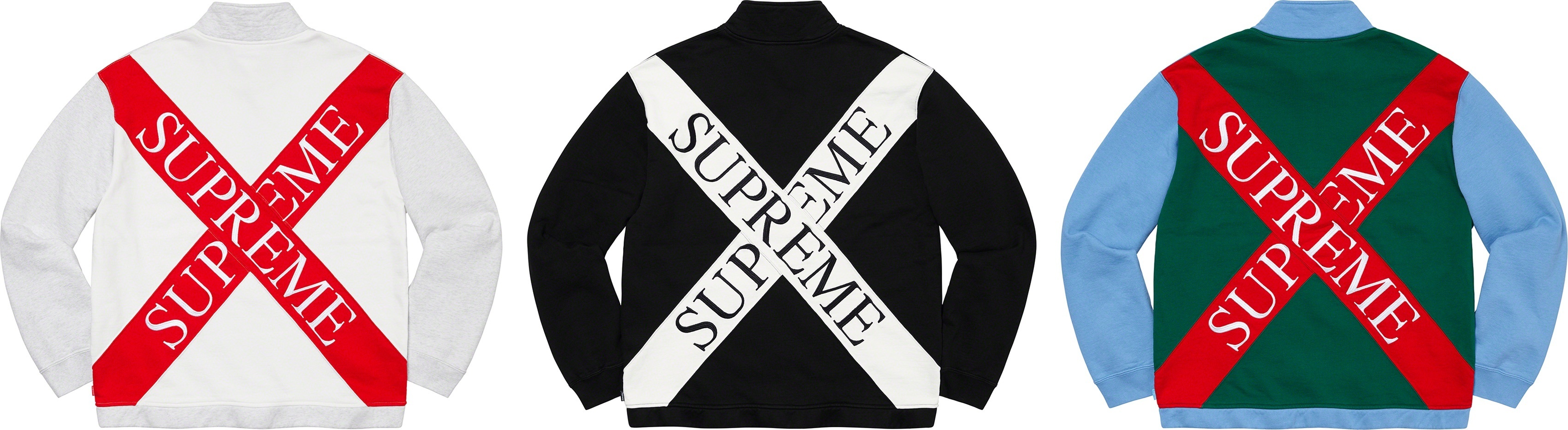 Cross Half Zip Sweatshirt